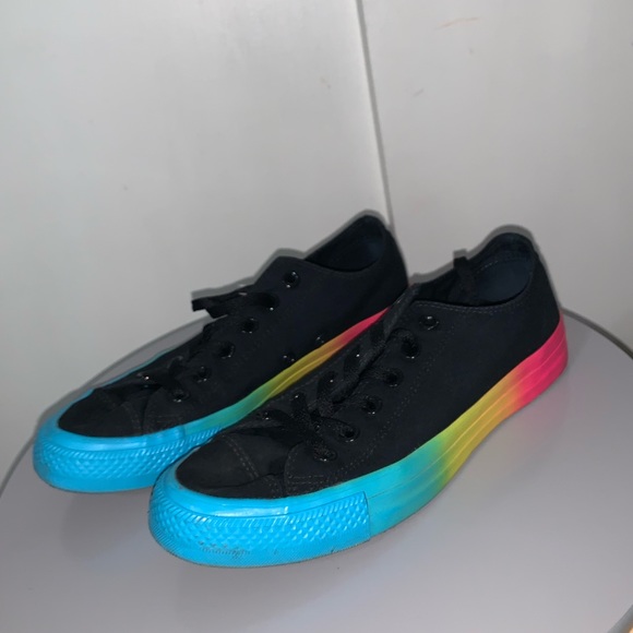 rainbow rubber shoes